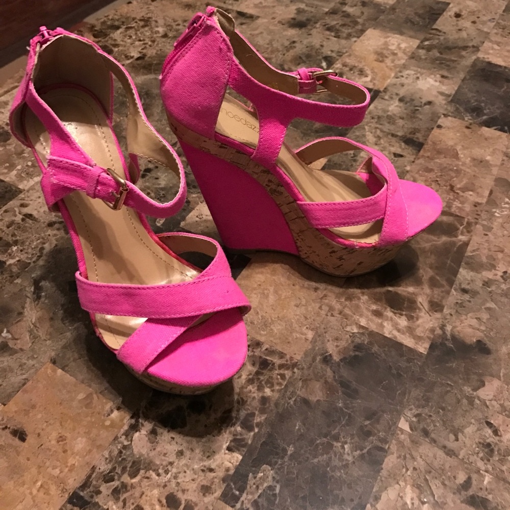 COPY - ☀️💕Hott Pink Platform wedges